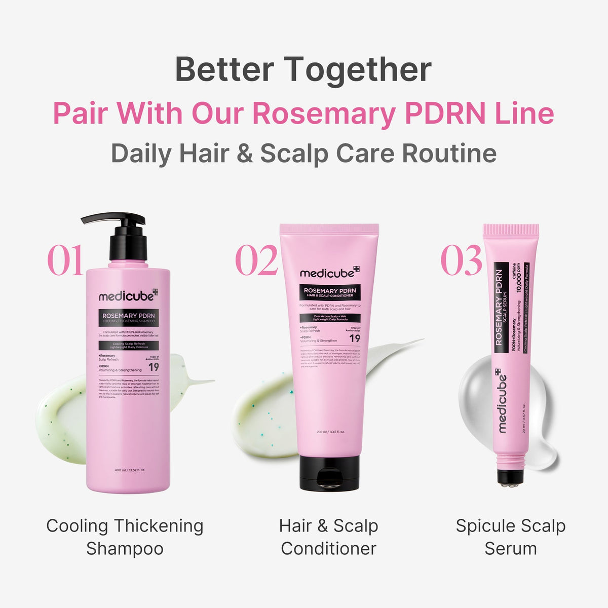 Medicube - Rosemary PDRN Cooling Thickening Shampoo