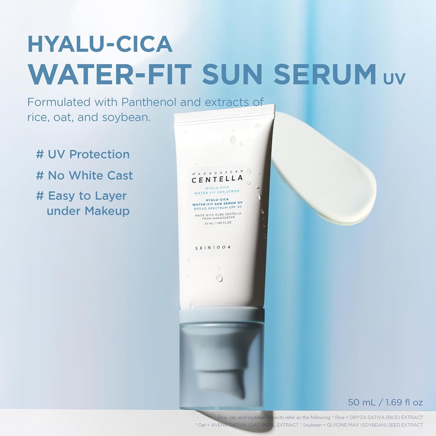 Skin1004 - Hyalu-Cica Water-Fit Sun Serum UV