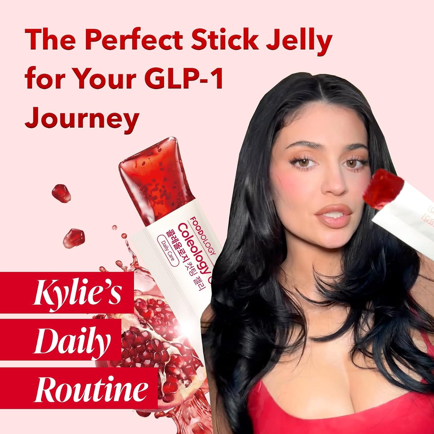 Foodology - Coleology Cutting Jelly Stick Jelly (Pomegranate)