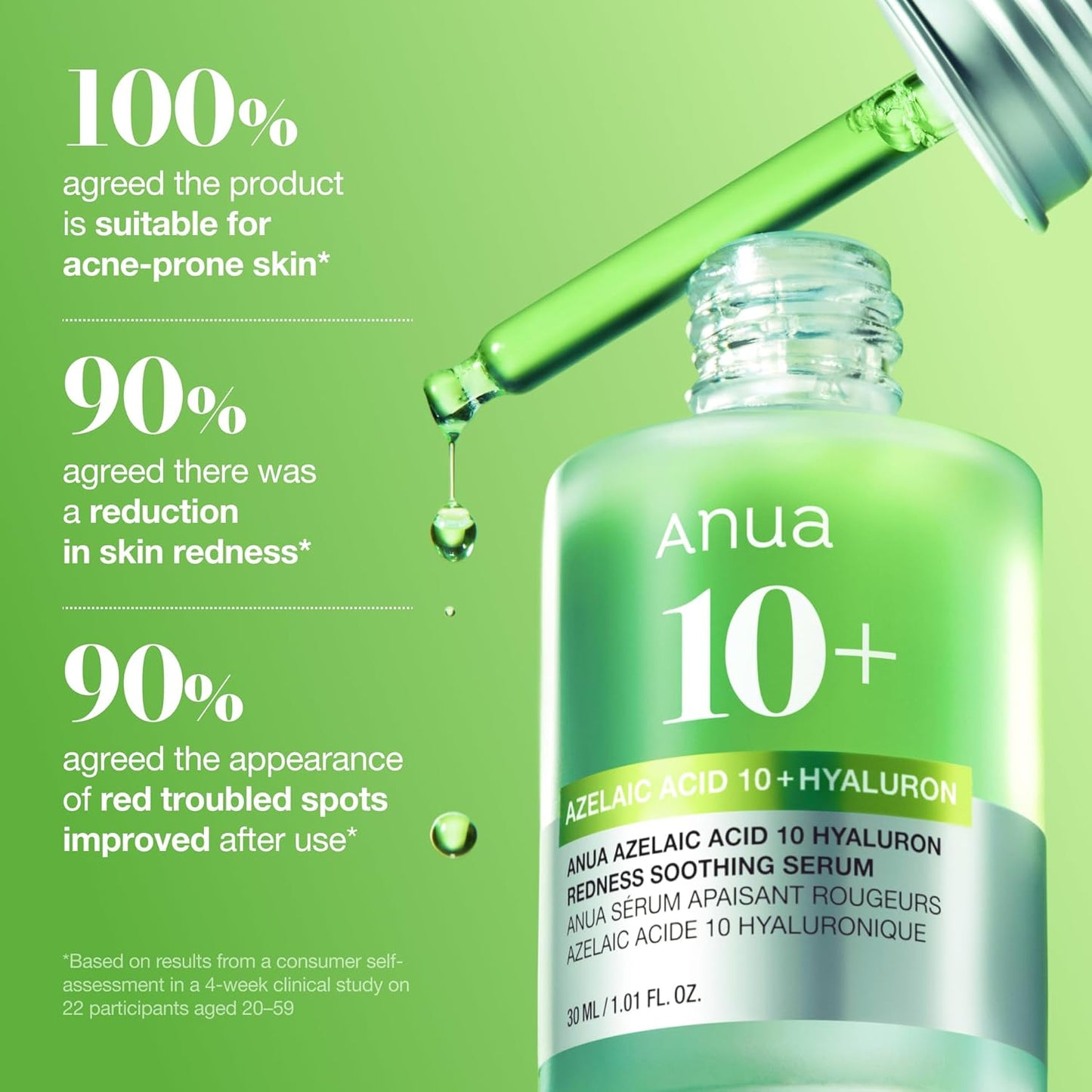 Anua - Azelaic Acid 10 Hyaluron Redness Soothing Serum