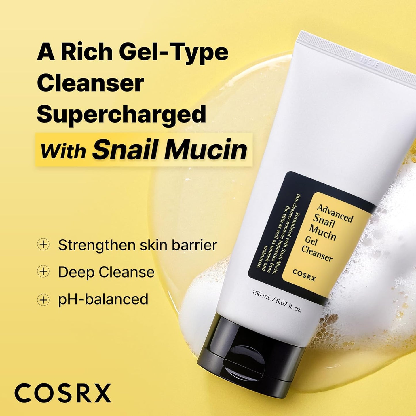 Cosrx - Advanced Snail Mucin Gel Cleanser