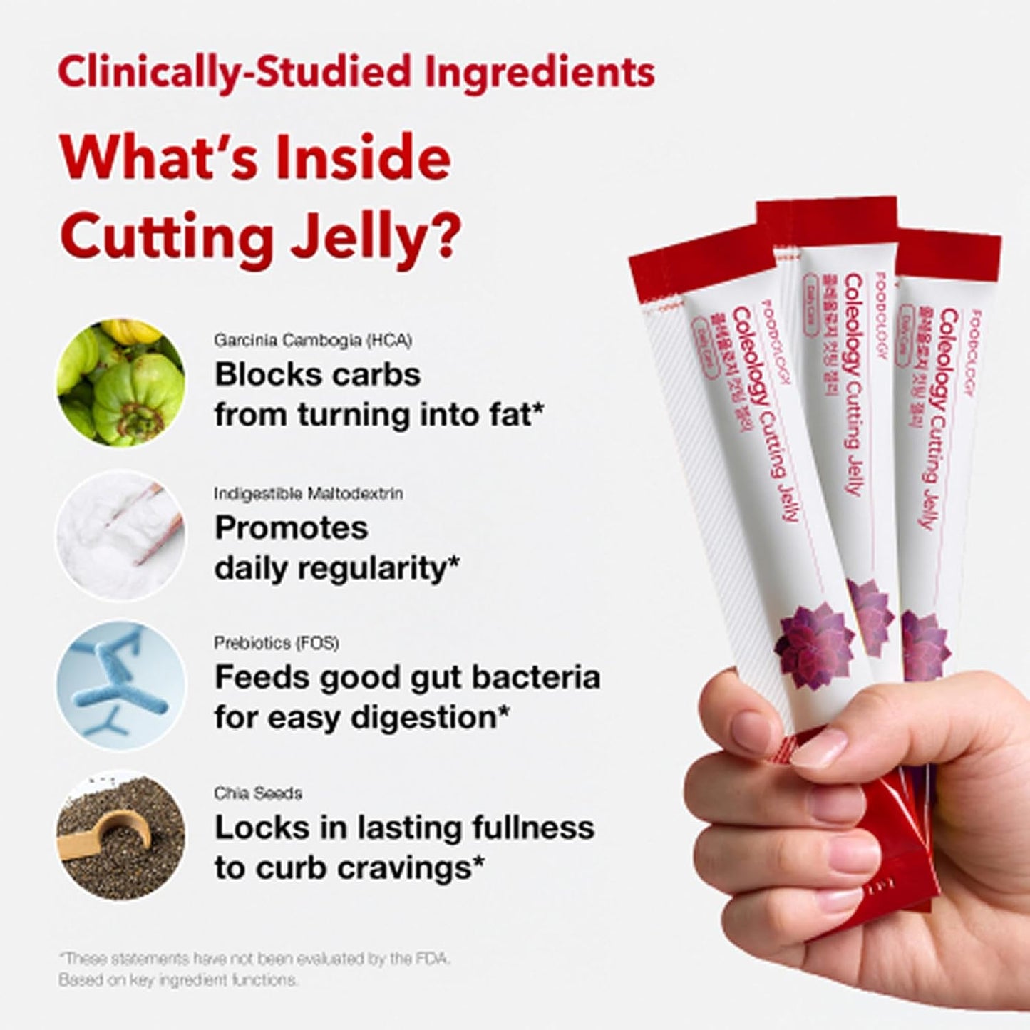 Foodology - Coleology Cutting Jelly Stick Jelly (Pomegranate)