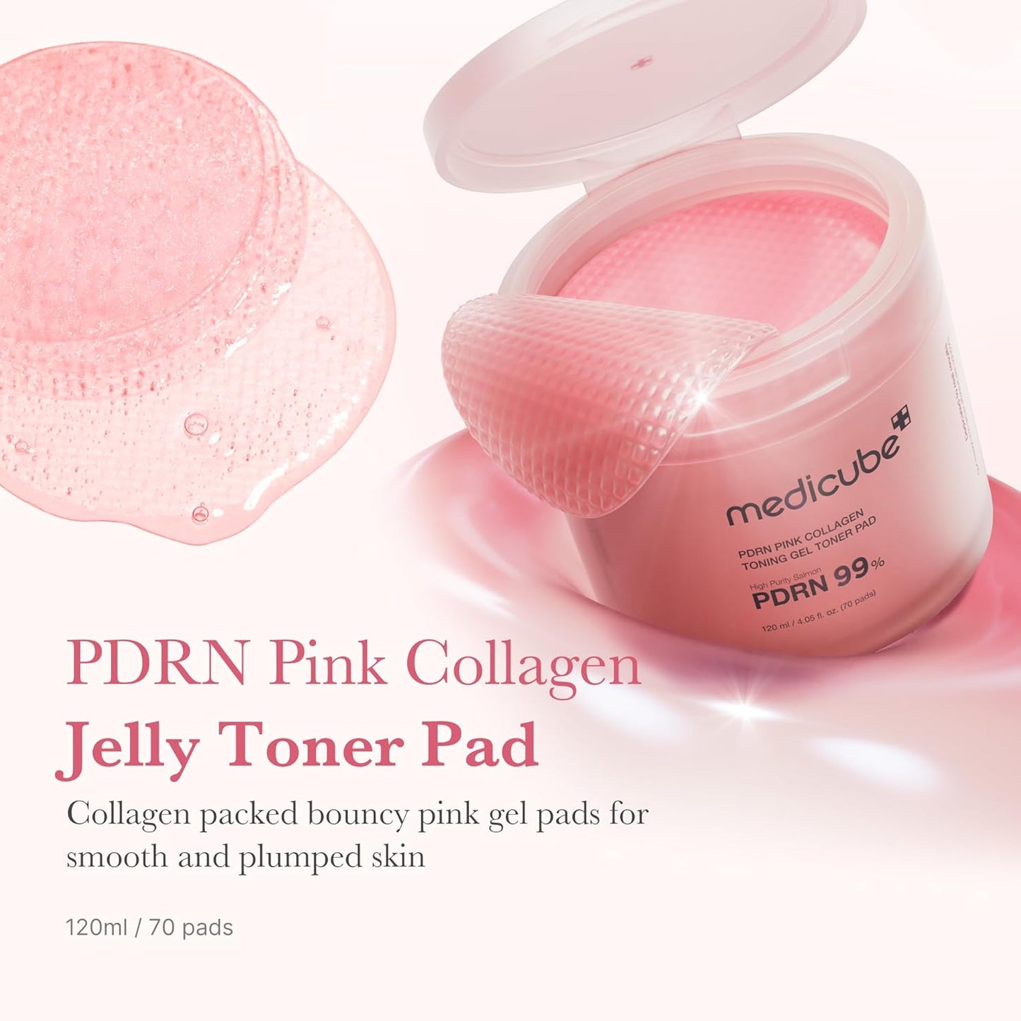 Medicube - PDRN Pink Collagen Toning Gel Toner Pad
