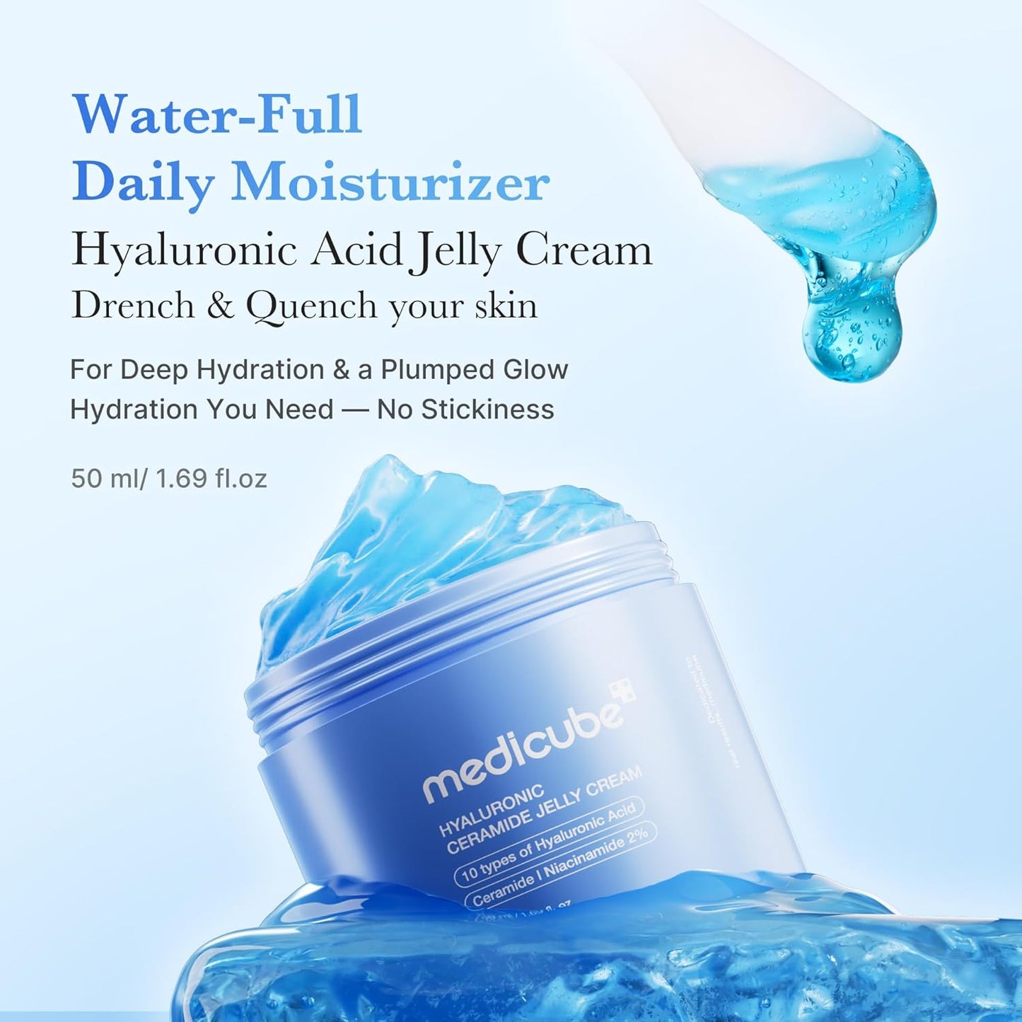Medicube - Hyaluronic Ceramide Moisturizing Jelly Cream