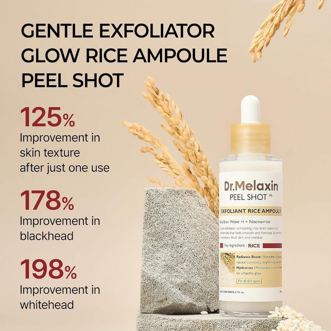 Dr. Melaxin - Peel Shot Exfoliating Rice Ampoule