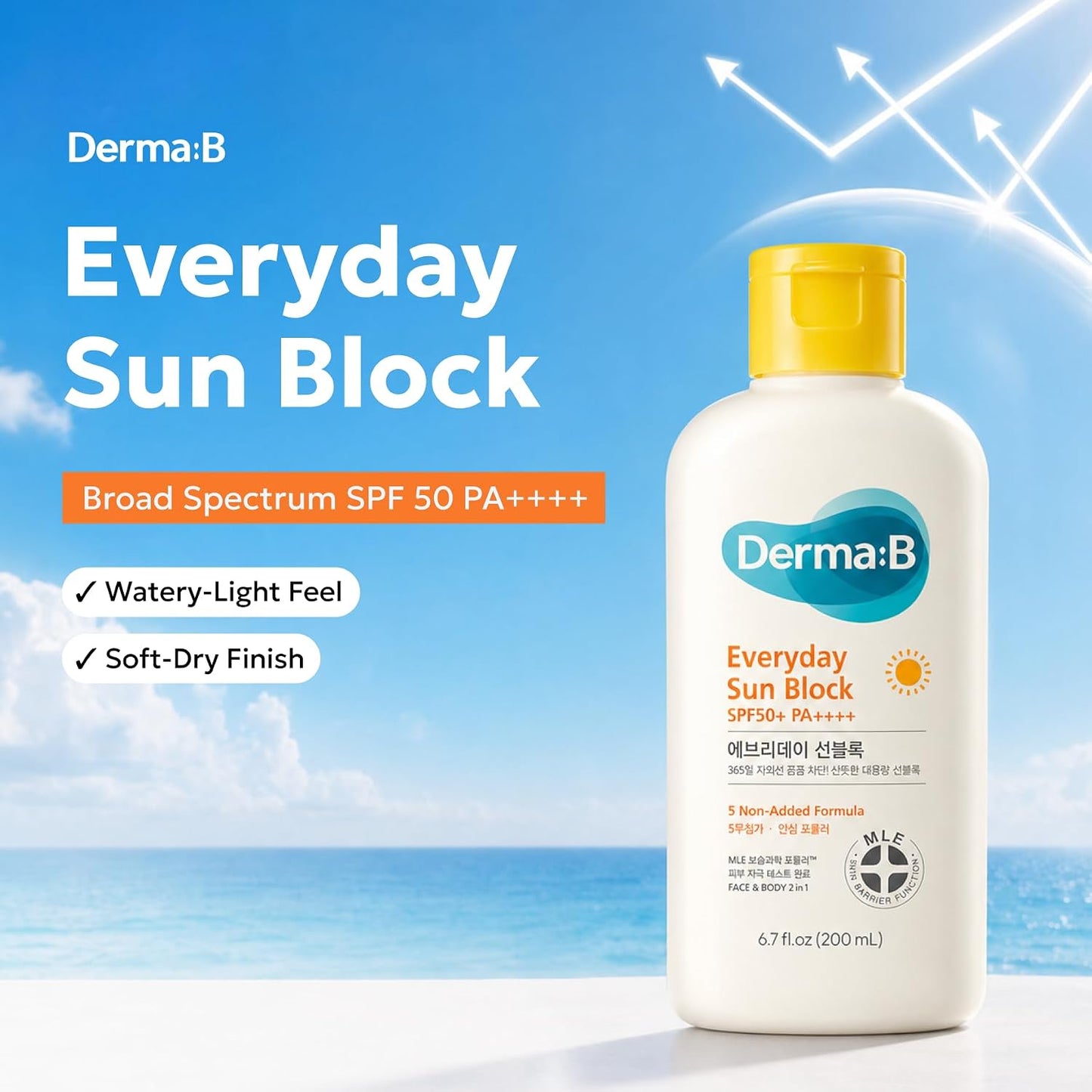 Derma B - Everyday Sun Block Sunscreen SPF50+