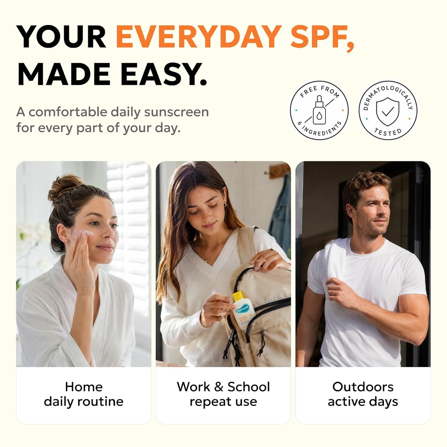 Derma B - Everyday Sun Block Sunscreen SPF50+