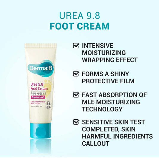 Derma B - Urea 9.8% Foot Cream
