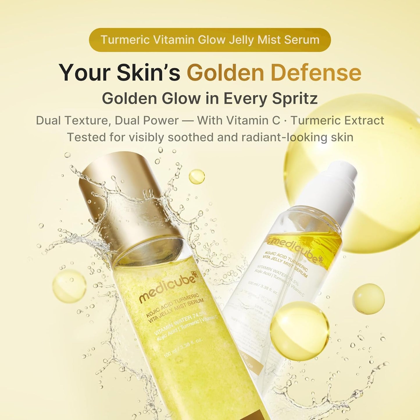 Medicube - Kojic Acid Turmeric Vitamin Gold Jelly Mist Serum