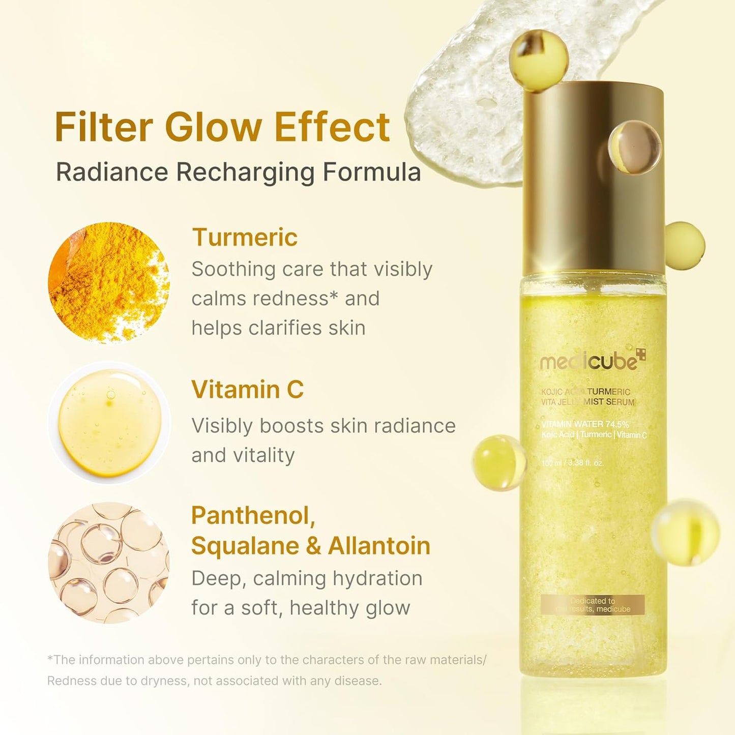 Medicube - Kojic Acid Turmeric Vitamin Gold Jelly Mist Serum
