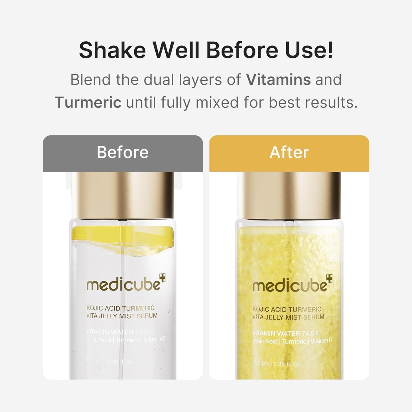Medicube - Kojic Acid Turmeric Vitamin Gold Jelly Mist Serum