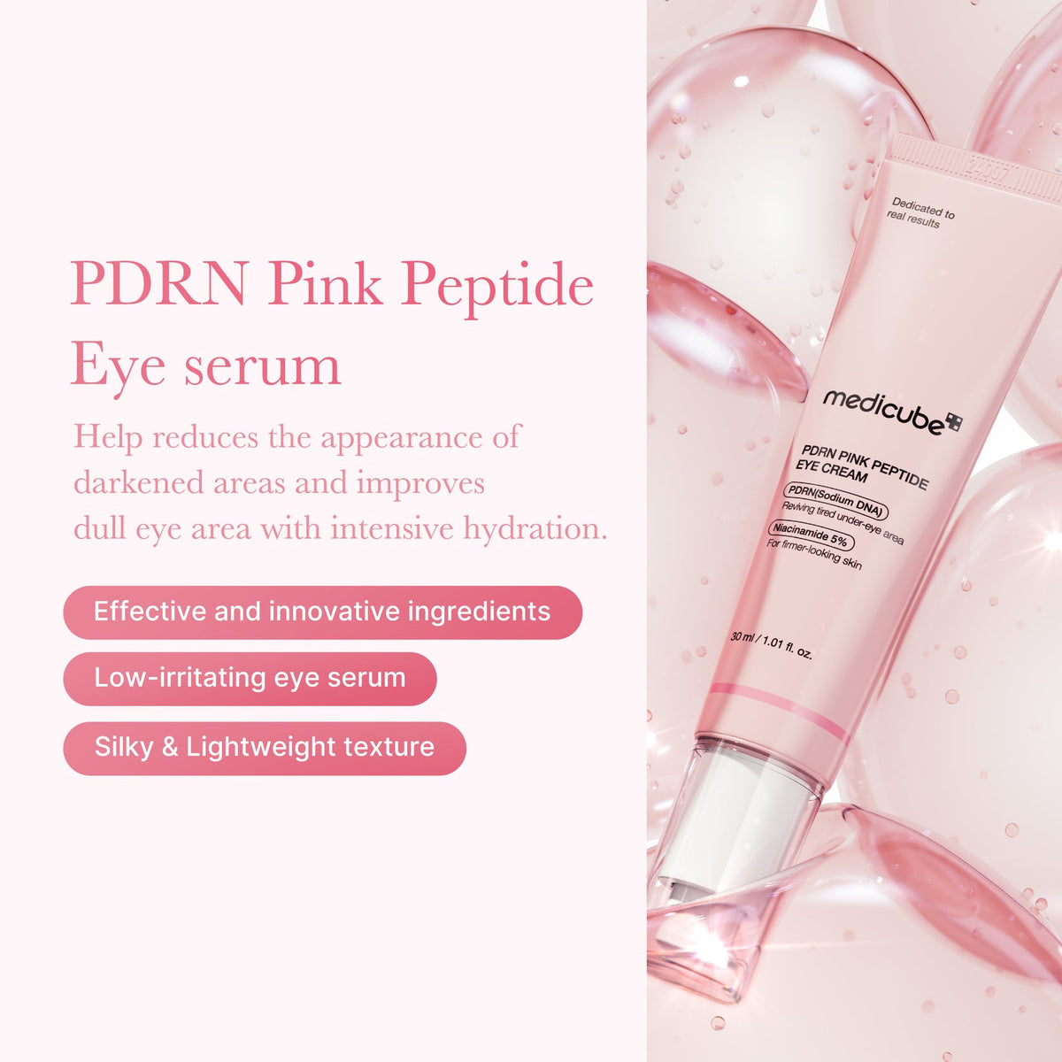 Medicube - PDRN Pink Peptide Eye Cream