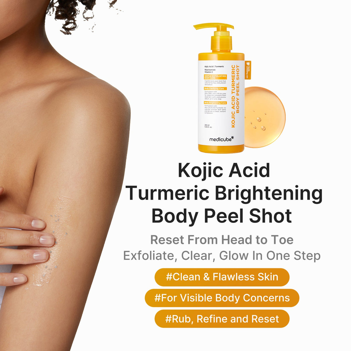 Medicube - Kojic Acid Turmeric Body Peel Shot