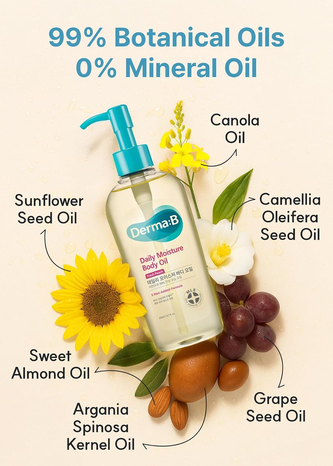 Derma: B - Daily Moisture Body Oil