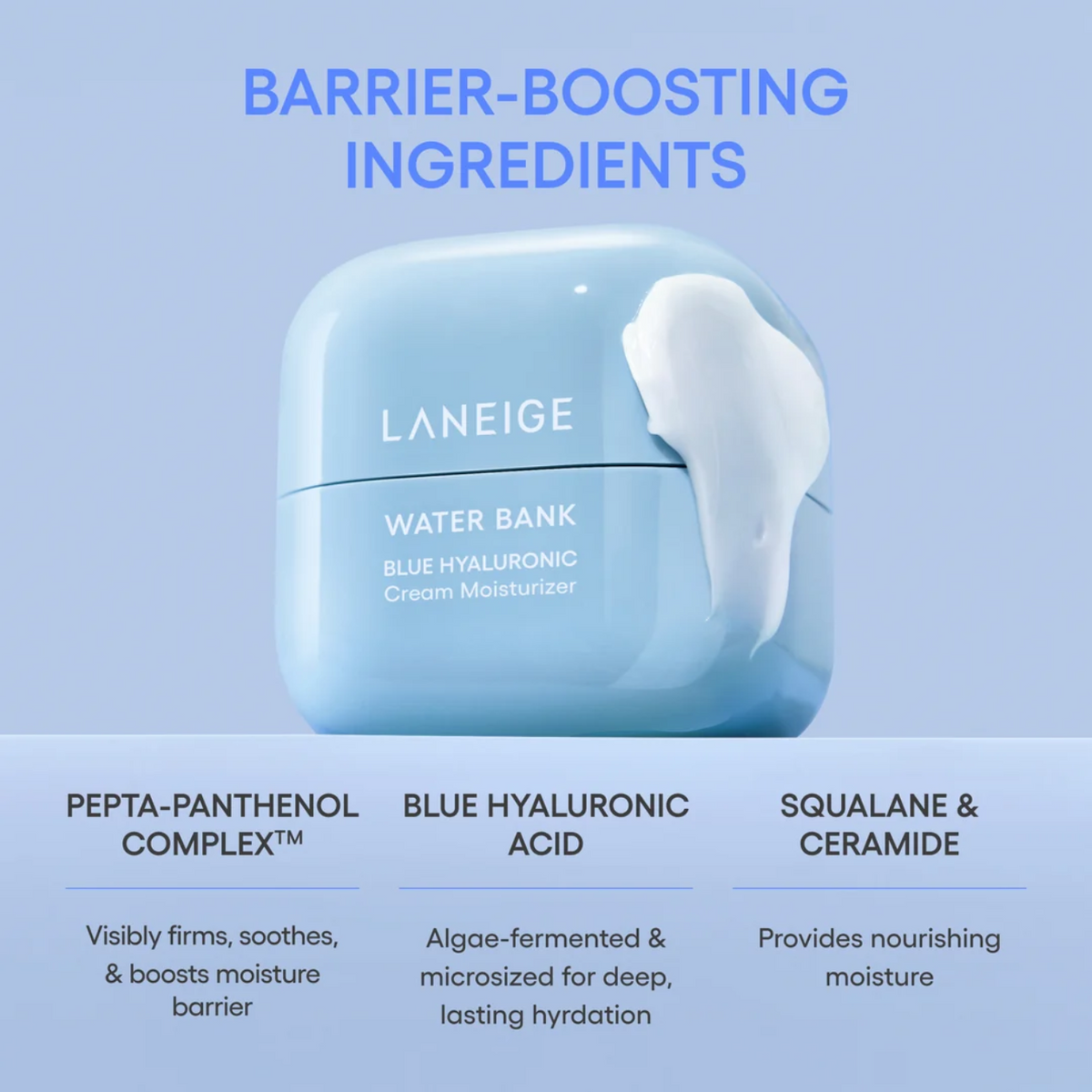 LANEIGE Water Bank Blue Hyaluronic Moisturizer – Hydrating Face Cream