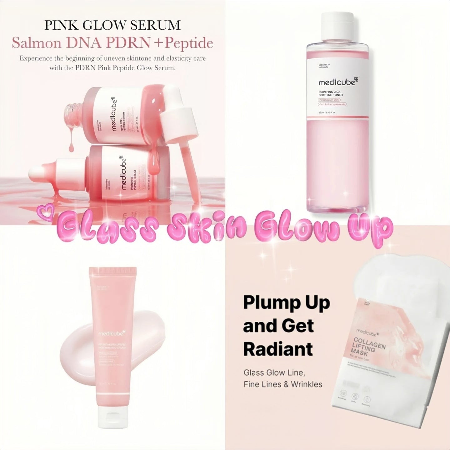 Medicube - PDRN Pink Glow & Firming Bundle Set (4pcs)