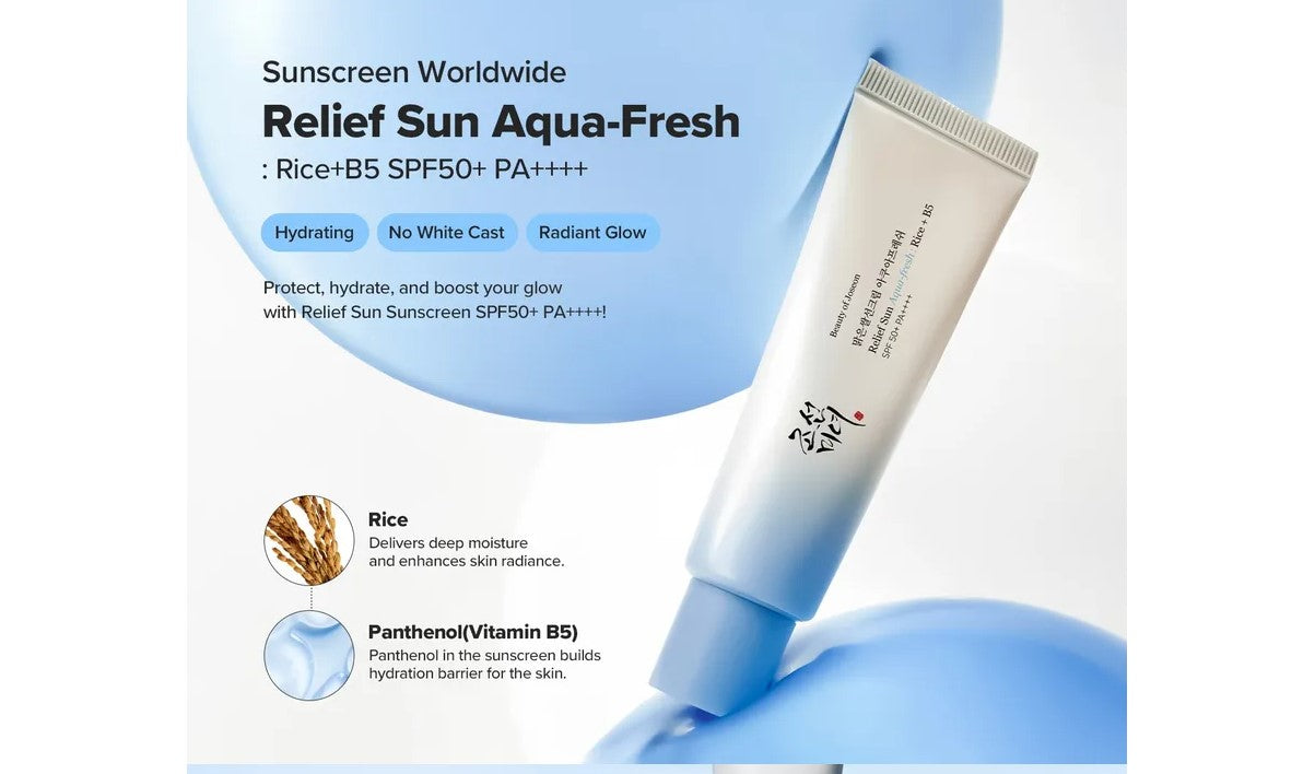 Beauty of Joseon - Relief Sun Aqua Fresh Rice + B5