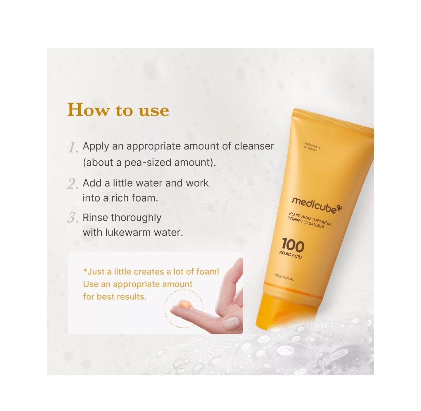 Medicube - Kojic Acid Turmeric Toning Cleanser