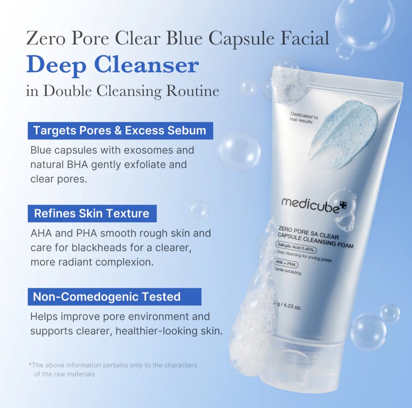 Medicube - Zero Pore SA Clear Capsule Cleansing Foam